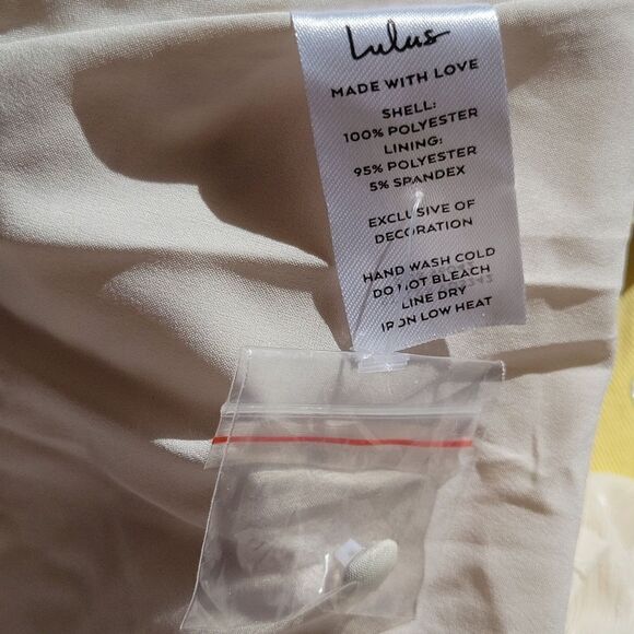 LULU'S Dreamy Astetic Beige Long Sleeved Mini Dress Size XS NWT - Picture 16 of 16